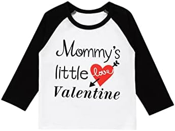 Yruız Erkek Bebek annesinin Küçük Sevgililer Giysileri Toddler Renk Bloğu Raglan Eleeves T-Shirt