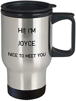 Ben Joyce seyahat kupa benzersiz adı Tumbler hediye erkekler kadınlar için 14oz Paslanmaz Çelik
