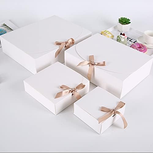 Ceviz 5 Adet Beyaz Kraft Kağıt hediye Kutusu Olay ve Parti Malzemeleri için Ambalaj Düğün Doğum Günü El Yapımı Şeker