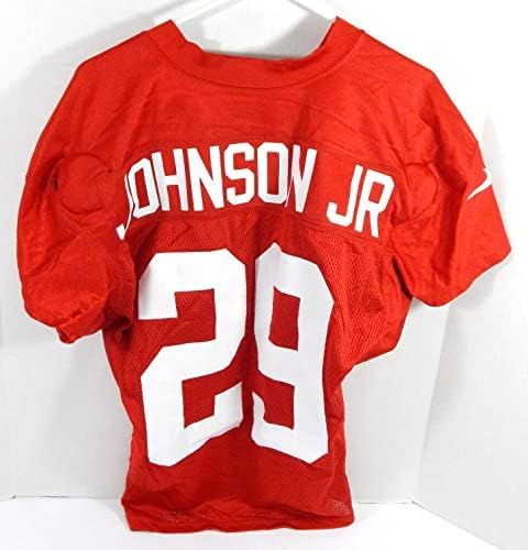 2015 Cleveland Browns Duke Johnson 29 Oyunu Yayınlandı Kırmızı Antrenman Forması 46 991-İmzasız NFL Oyunu Kullanılmış