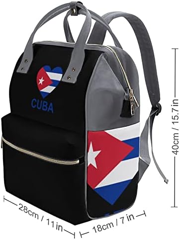 Aşk Küba Su geçirmez Anne Sırt Çantası Büyük Kapasiteli bebek bezi çantası Çok fonksiyonlu seyahat çantası