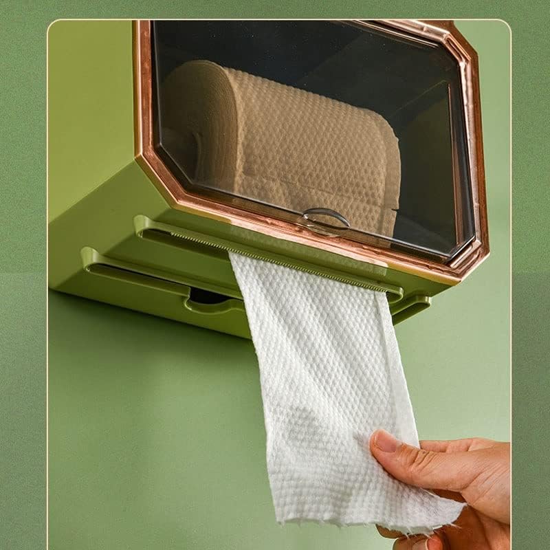 N / A tuvalet kağit kutu ışık lüks Yüz Havlusu saklama kutusu Çok fonksiyonlu duvara monte tuvalet kağıdı Kutusu