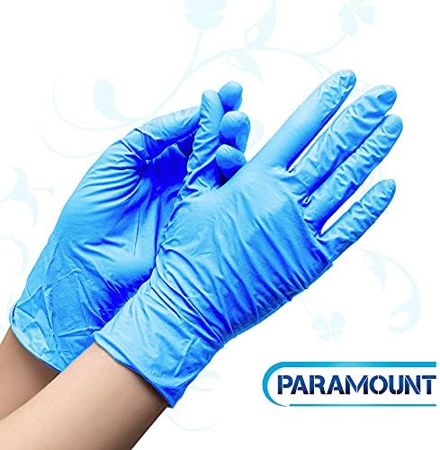 Paramount Ice Blue Tek Kullanımlık Çok Amaçlı Saf Nitril Eldiven, Lateks İçermez, Pudrasız, 4mil, 100'lü Kutu