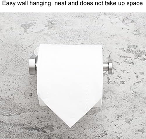 Yapışkanlı rulo kağıt havlu tutucu Fırçalanmış Nikel, paslanmaz çelik tuvalet kağıdı tutucusu, Banyo, Tuvalet Duvara