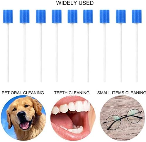 Guolarızı Bakımı Mavi Sünger ucu Oral 100 Bakım Paketi Tek Kullanımlık Oral Sopa Araçları Ev Geliştirme Bulaşık Ovma