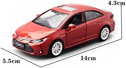 Ölçekli Araba Modeli Toyota Carolla Diecast Alaşım Model Araba Minyatür Metal Sedan Araç Noel Çocuklar için Toplanan