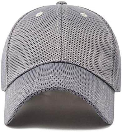 Andongnywell Polyester beyzbol şapkası Düz Dimi beyzbol şapkası Flex fit Elastik Bant Ayarlanabilir Trim Serin Havalandırma