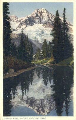 Rainier Ulusal Parkı, Washington Kartpostalı