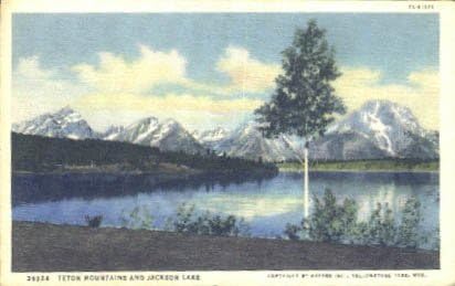 Jackson Gölü, Wyoming Kartpostalı