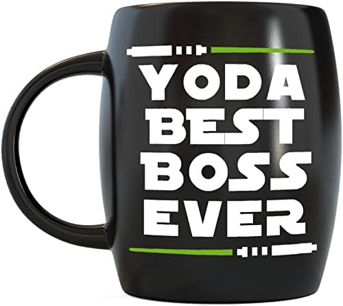 Kupa Bir Gün 16oz Yoda Şimdiye Kadarki En İyi Patron Komik Kupa Gag Ofiste Patronlar için Hediye Fikirleri Erkek
