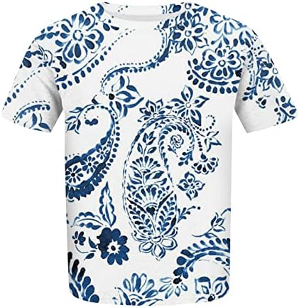 4 Temmuz Gömlek, kadın Kısa Kollu Gömlek Yuvarlak Boyun Artı Boyutu T-Shirt Bağımsızlık Günü Baskılı Casual Tops