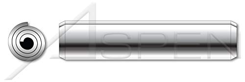 (500 adet) M5 X 10mm, ISO 8750, Metrik, Sarmal Yaylı Pimler, AISI 301 Paslanmaz Çelik