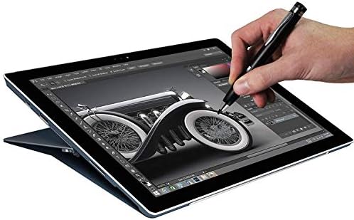 Broonel Siyah İnce Nokta Dijital aktif iğneli kalem ile Uyumlu ASUS ZenBook Pro Duo UX581GV-H2001T Dizüstü Bilgisayar