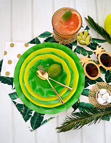 Sophistiplate Yeşil Çayır Kağıt Salatası / Tatlı Tabakları - Tatiller, Partiler, Duşlar ve Özel Eğlenceler için 30pk!
