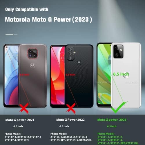 Motorola Moto G-Power-2023 için FNTCASE Kılıf: Moto G 5G 2023 Kılıf | Çift Katmanlı Koruyucu Ağır Hizmet Tipi Cep