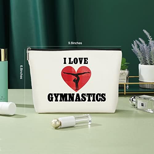 Jimnastik Makyaj Çantasını Seviyorum Jimnastik Hediyeleri Komik Kozmetik Seyahat Çantası Spor Aksesuarları Spor için