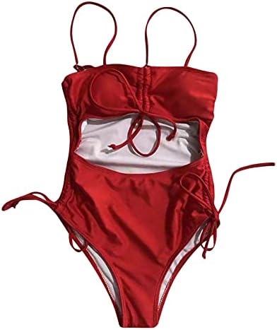 Seksi Şeffaf Bikini Mayo Kadınlar Tek Parça Takım Elbise Bikini Mayo Seti Banyo Bandaj Yastıklı İtme Pembe Seksi