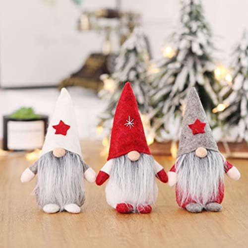 TENDYCOCO Noel Gnome Peluş Dekorasyon İsveç İskandinav Tomte Bebekler Heykelcik Dolması Doll Santa Elf Tatil Masa