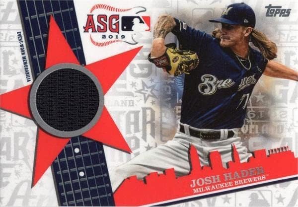Josh Hader oyuncu yıpranmış jersey yama beyzbol kartı (Milwaukee Brewers) 2020 Topps Tüm Yıldız ASSRJH-MLB Oyun